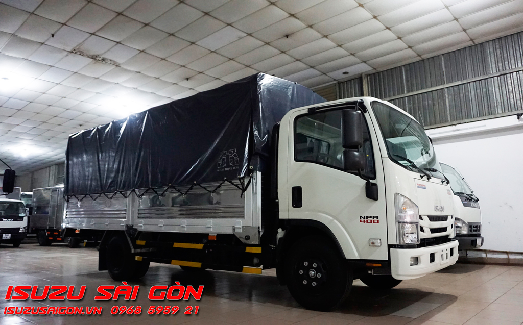 Xe Tải Isuzu 3T5 Tấn Mui Bạt NPR400